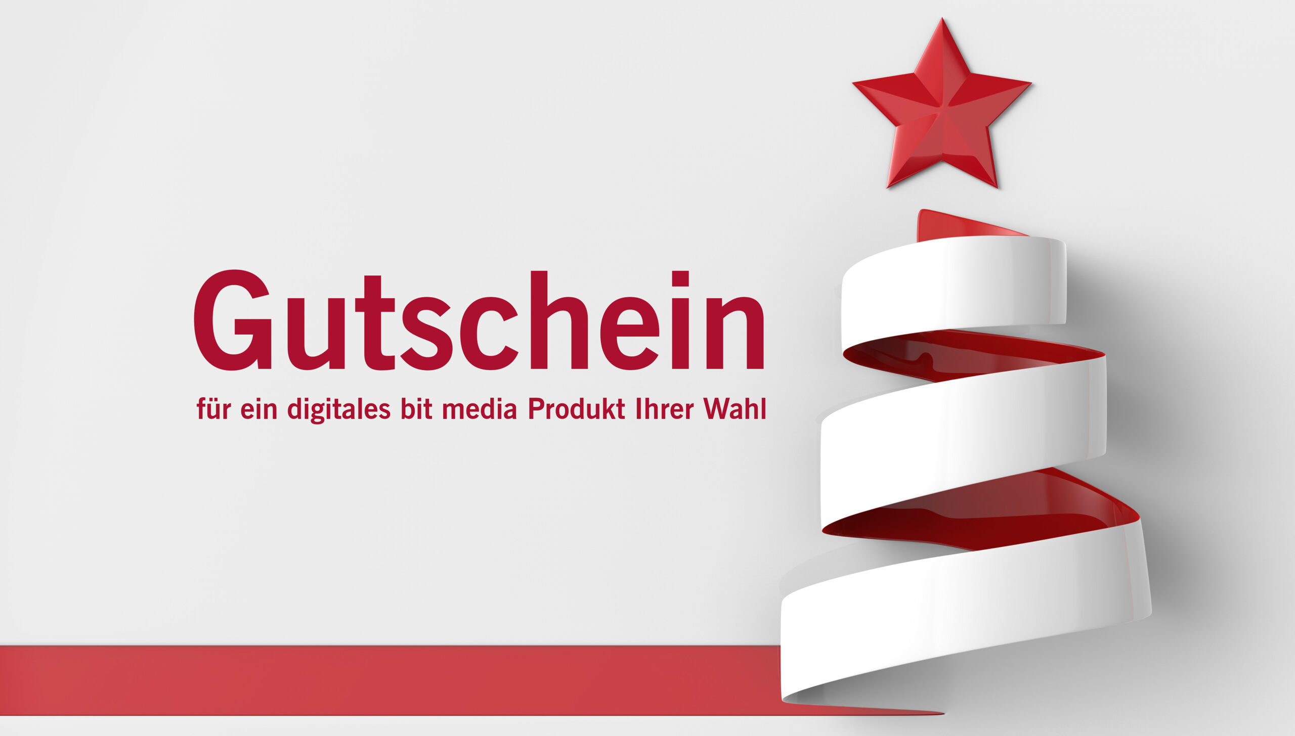 Weihnachts-Gutschein bei bit media